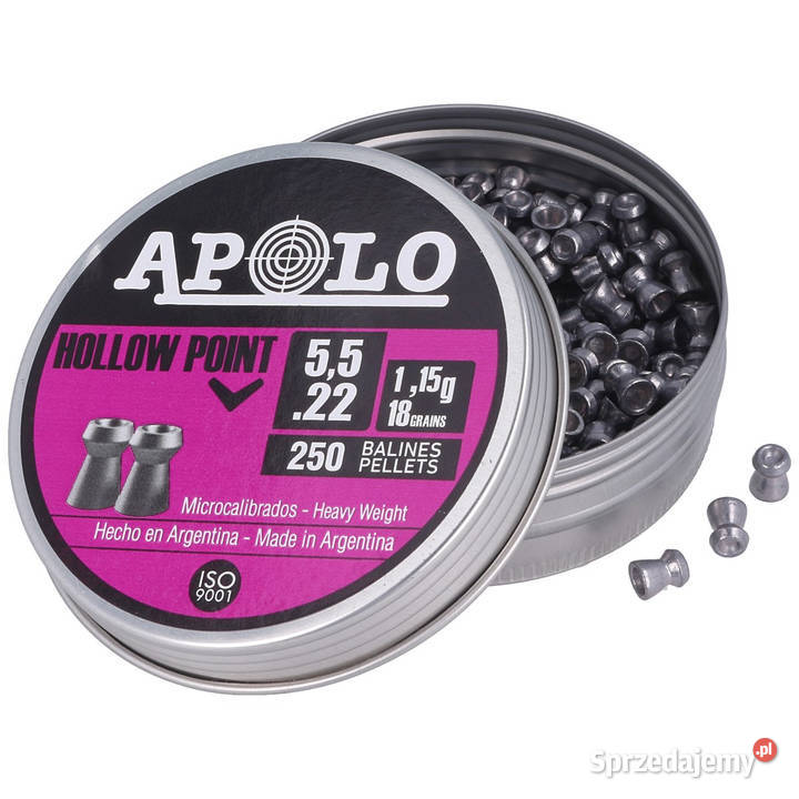 Śrut Apolo Hollow Point 552 mm 250 115g180gr Maciejowice