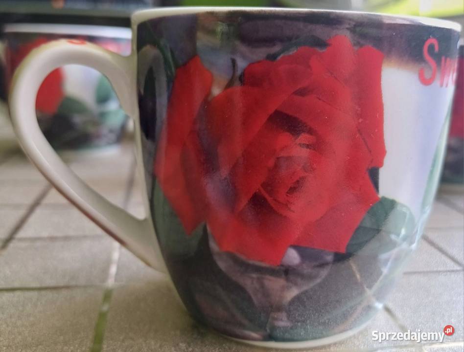 Unikalny zestaw 6 filiżanek PRL vintage z