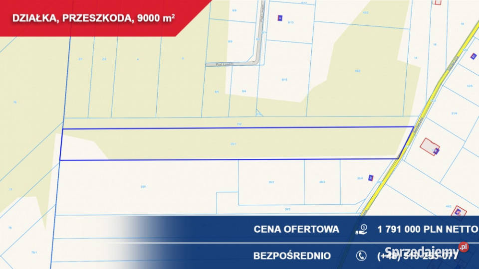 Produkcja usługi składy 9000m2 Przeszkoda gm