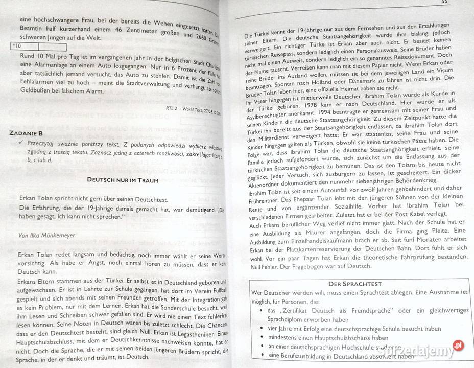 Język niemiecki Tematy i zagadnienia maturalne J Chełm sprzedam