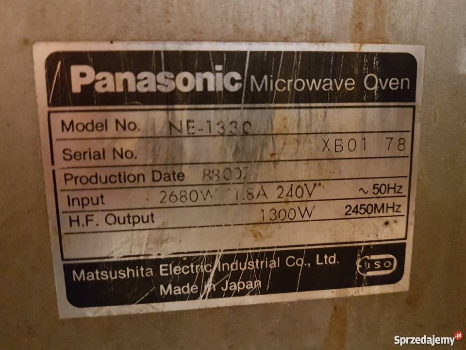 Mikrofala PANASONIC mod Ne 1330 230 volt
