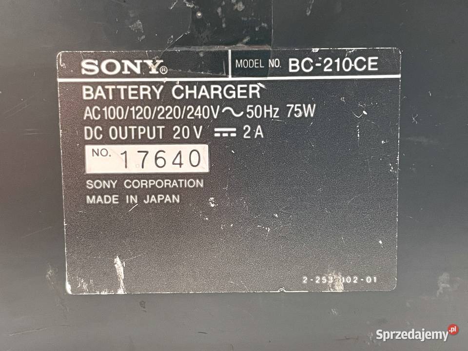 Sony ładowarka baterii BC210CE małopolskie