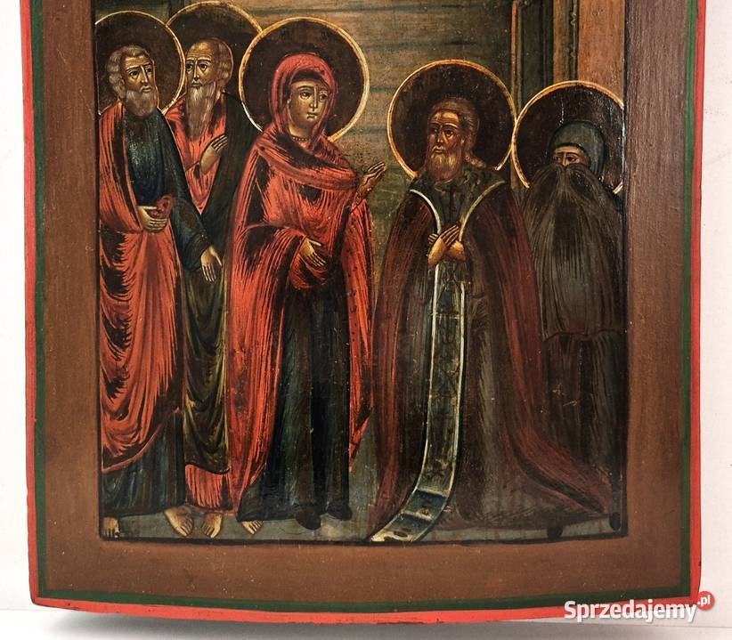 Ikona Ukazanie się Matki Bożej Św Sergiuszowi Warszawa sprzedam