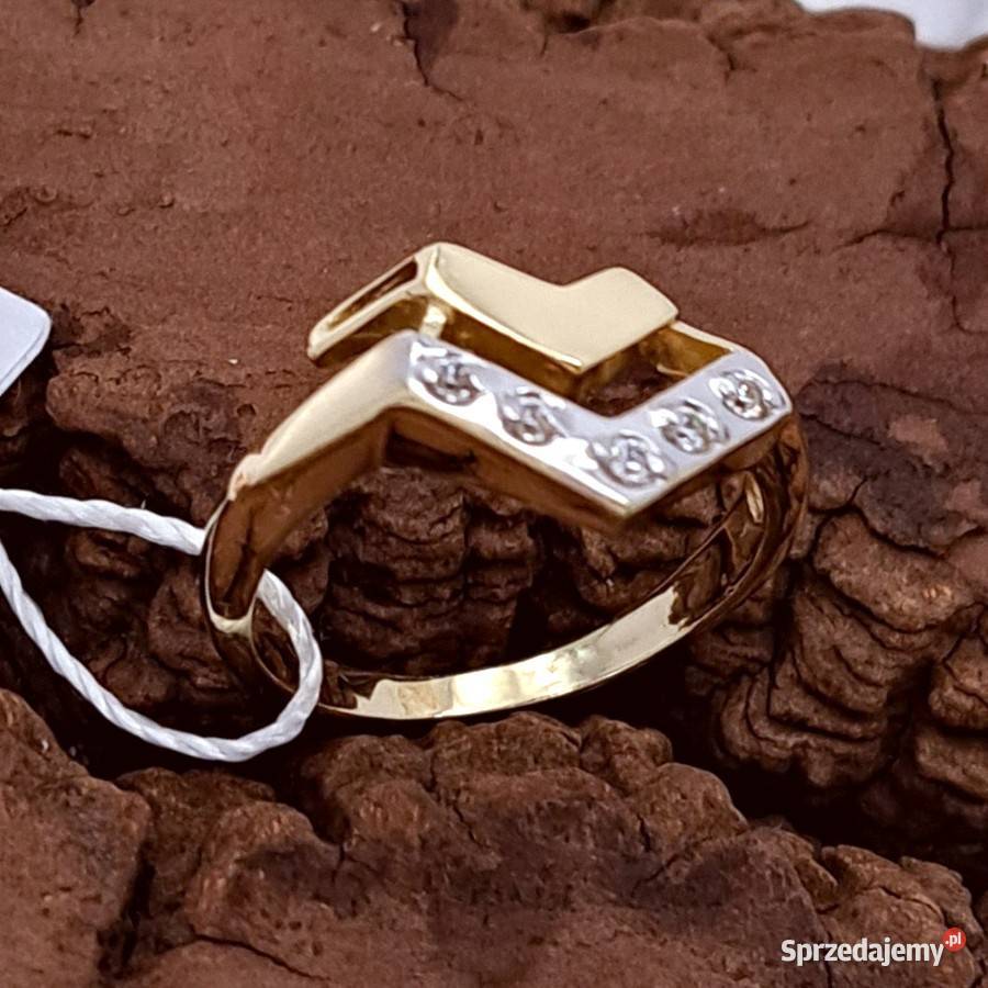 Pierścionek r12 Złoty pr585 Glamour Z725 Poznań