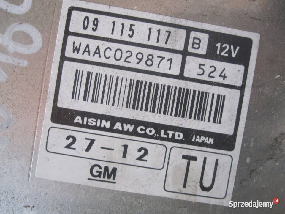OPEL CORSA 12 75 sterownik skrzyni 09115117 świętokrzyskie sprzedam