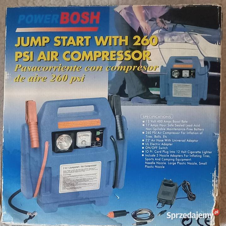 URZĄDZENIE ROZRUCHOWE KOMPRESOR JUMP STARTER Łódź