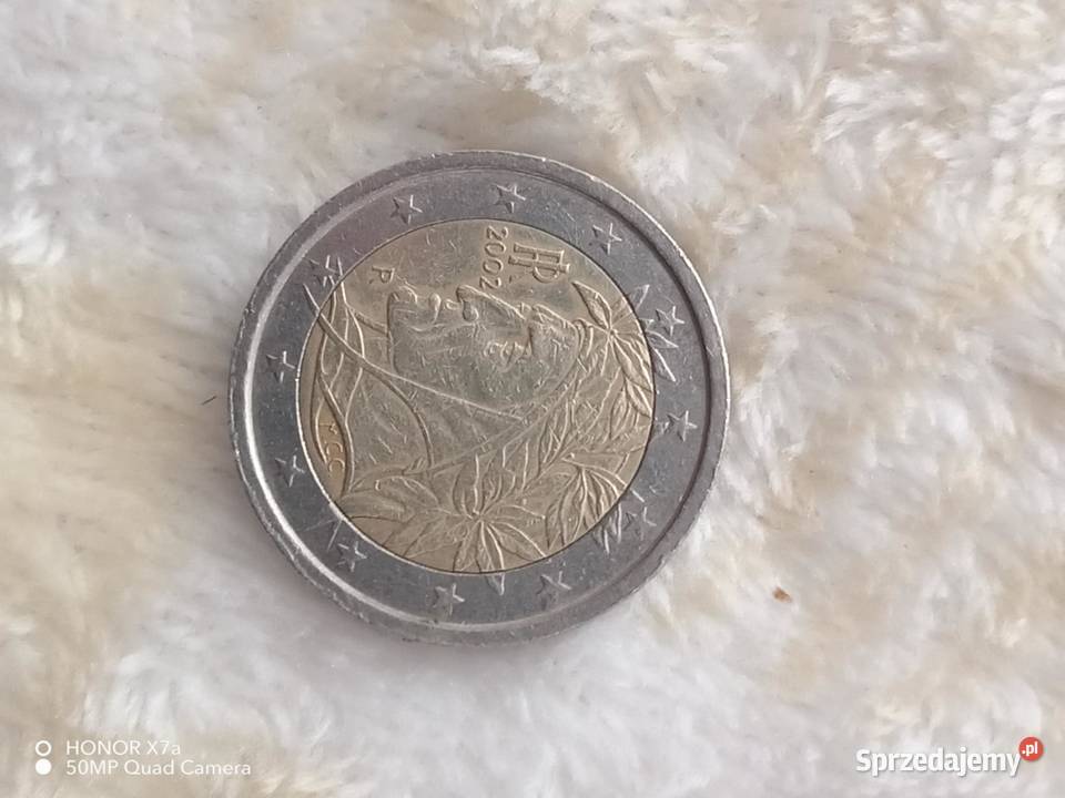 Kolekcjonerska moneta 2 euro 2002r Dante Numizmatyka Kielce sprzedam