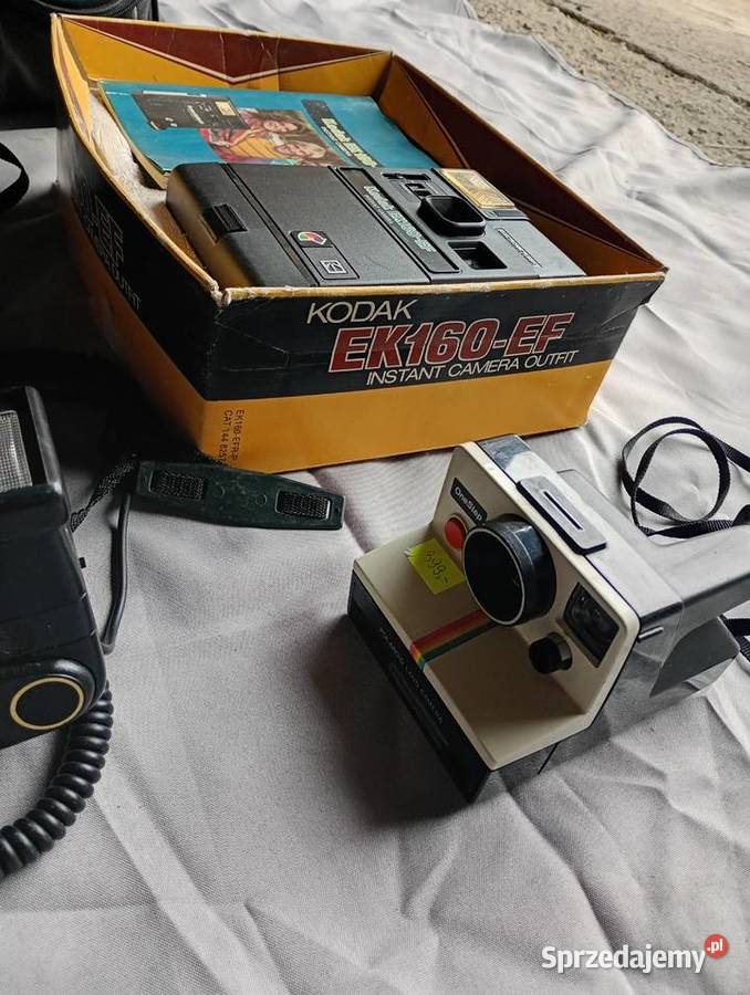 Kolekcja aparatów i kamer Polaroid VHS i inne Dąbrówki Breńskie