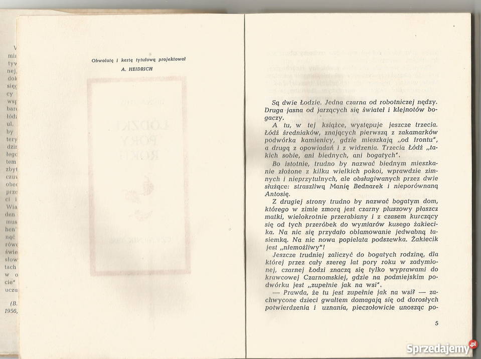 Łódzkie pory roku Irena Tuwim 1958 Pacanów