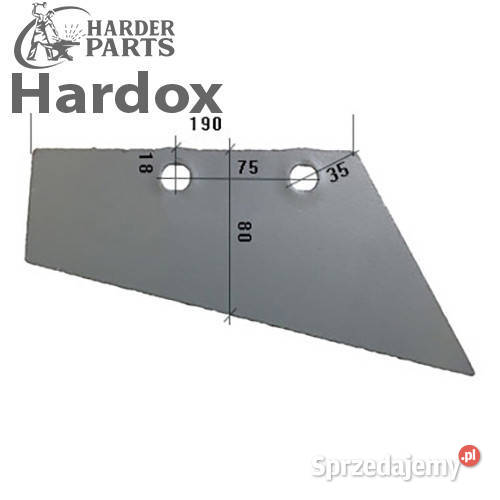 Lemiesz przedpłużka HARDOX 1903693 części do Części zamienne Maszyny rolnicze Suwałki