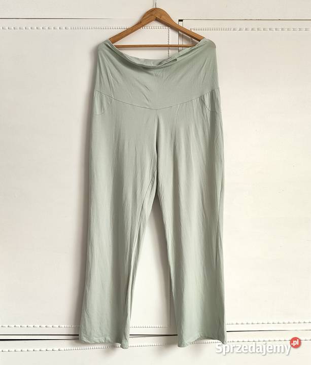 Spodnie ciążowe szałwiowe Esmara XL 4850 y2k zielony Szczecin