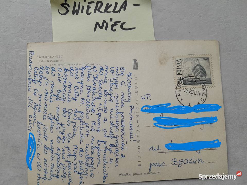 Stare pocztówki kartki Będzin Wrocław