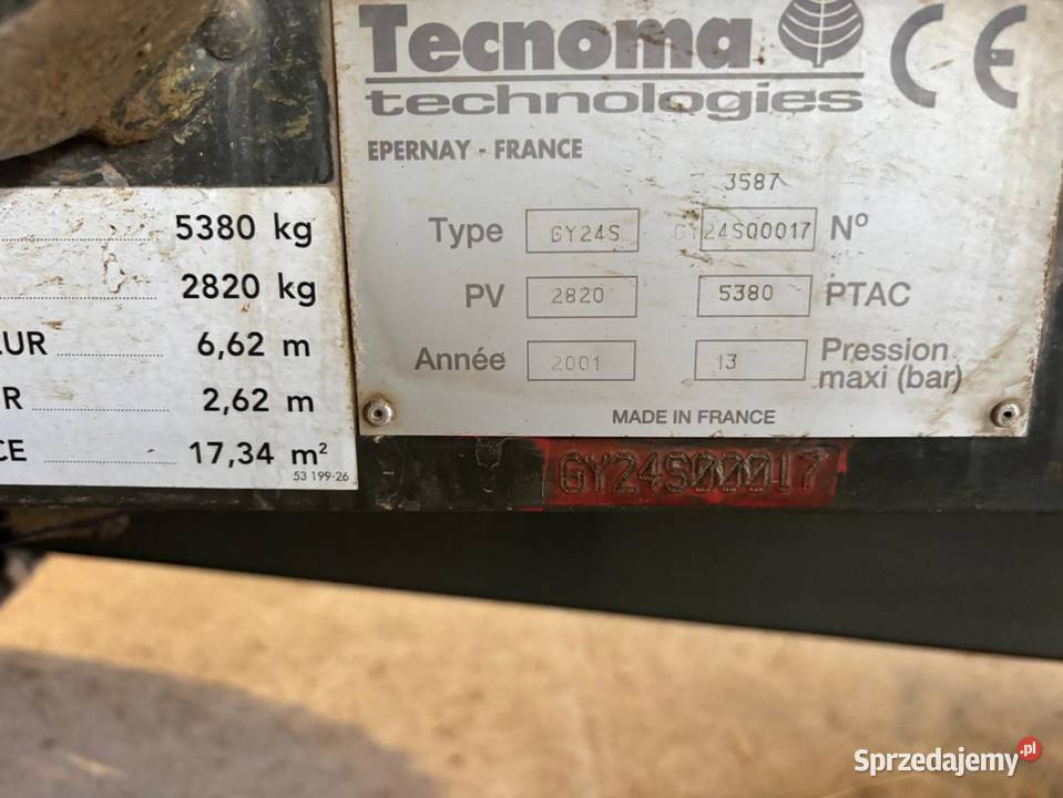 Opryskiwacz Tecnoma 2400l Opryskiwacze Radzyń Podlaski