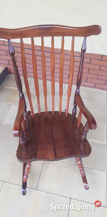 Fotel drewniany bujany na biegunach bujak Fotele Garwolin sprzedam