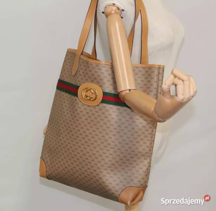 Oryginalna GUCCI Micro GG Canvas Web Sherry Torby i torebki Warszawa