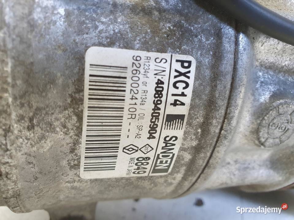 SPRĘŻARKA KLIMATYZACJI Renault Megane IV 15 dCi Kompresory klimatyzacji lubelskie Chełm sprzedam