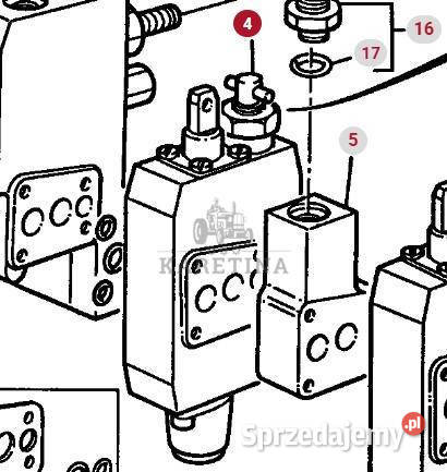 Massey Ferguson 3690 Zawór Przepływowy Jastrzębniki