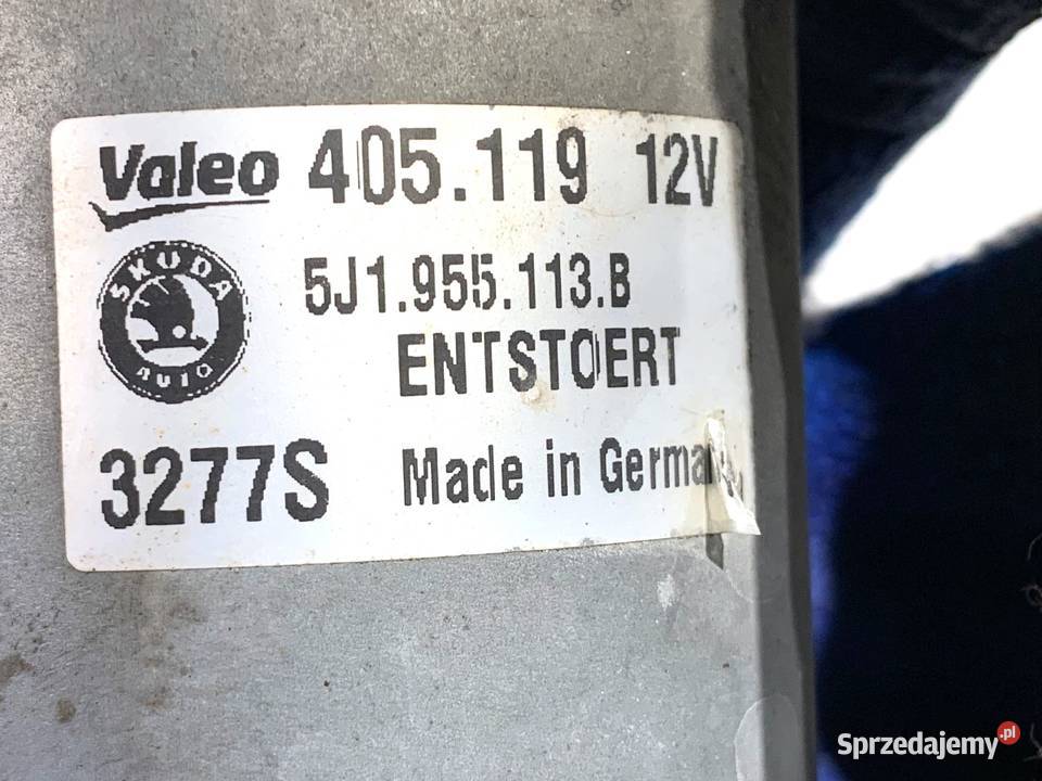 MECHANIZM WYCIERACZEK PRZÓD SKODA ROOMSTER Mechanizmy wycieraczek