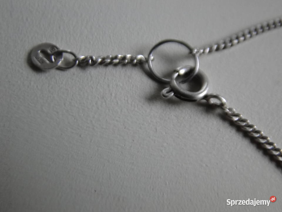 Nietuzinkowy wisiorek na łańcuszku srebro 925 2 Naszyjniki Warszawa