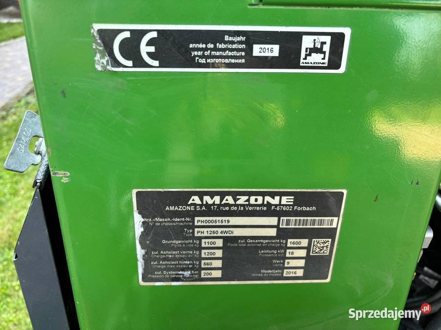Kosiarka Amazone Profihopper PH 12504WDi 2016 Rodaki