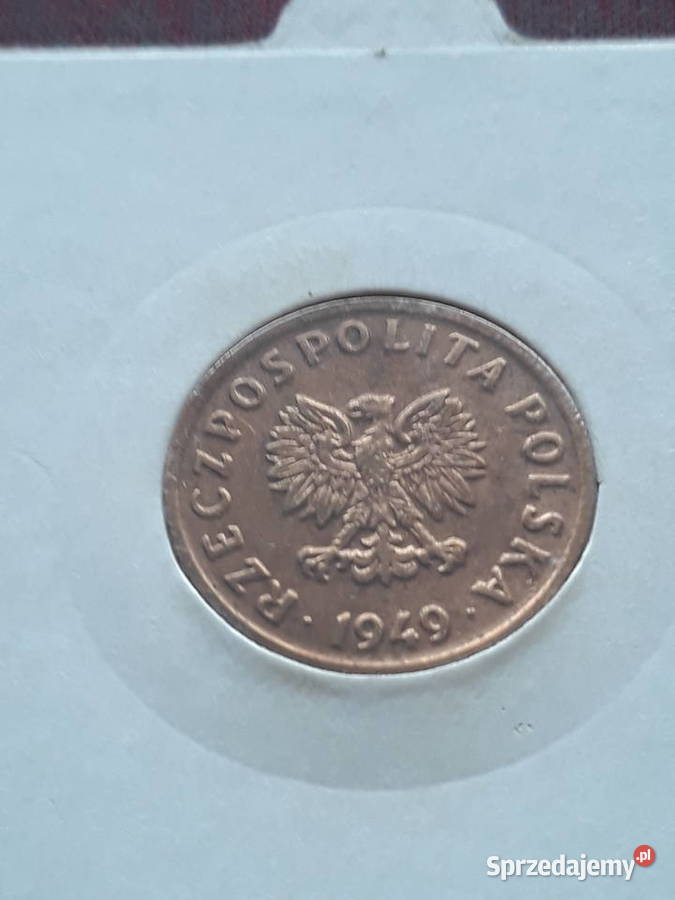 5 Groszy 1949 r Brąz Śliczne Konin