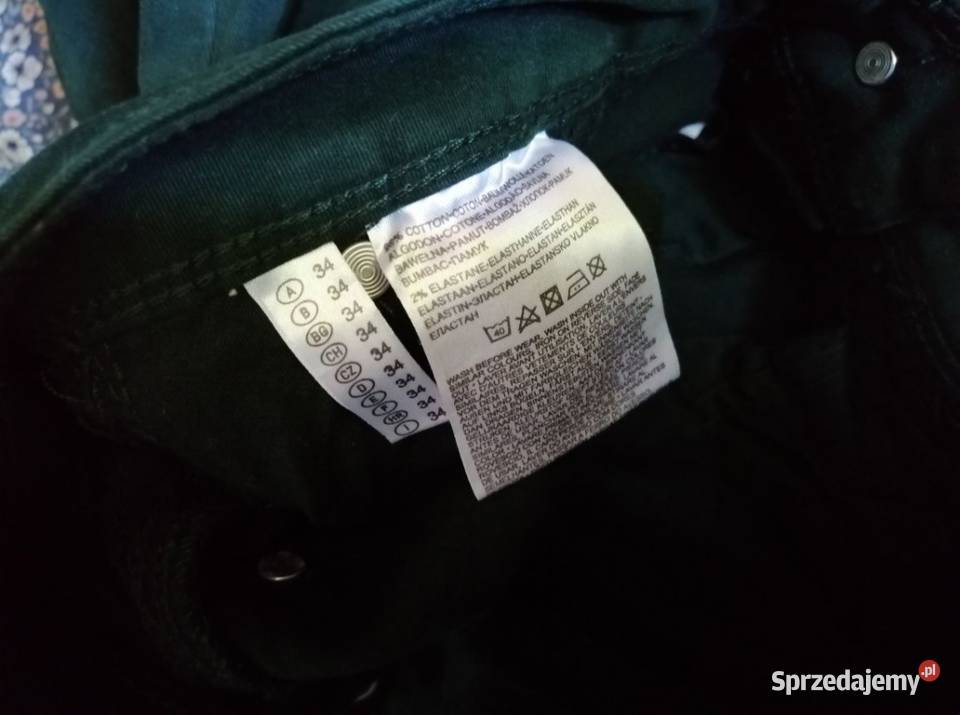 CA spodnie materiałowe zwężane rurki skinny miły Spodnie