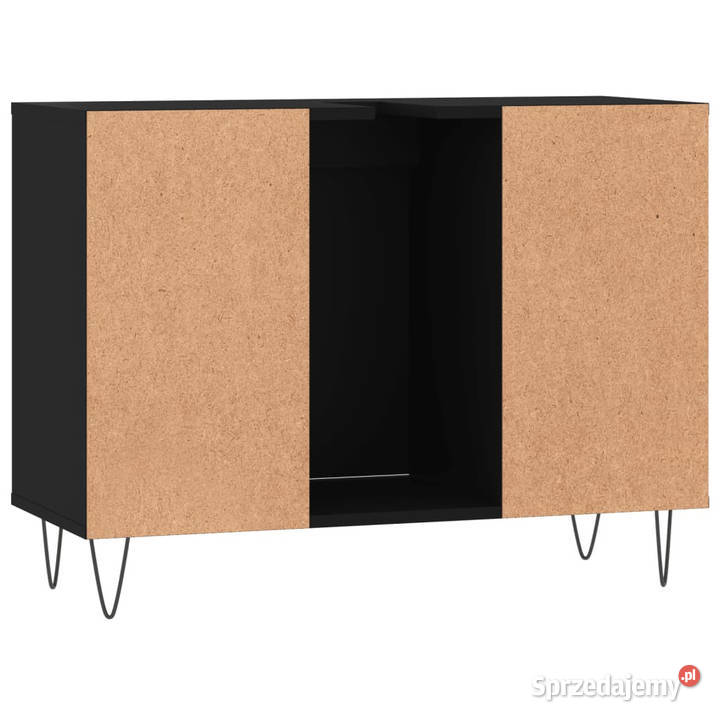 Szafka łazienkowa czarna 80x33x60 materiał Łazienkowe Warszawa