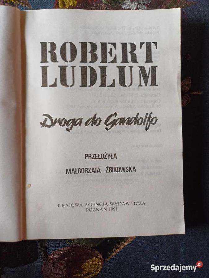 Droga do Gandolfo Robert Ludlum małopolskie Kraków sprzedam