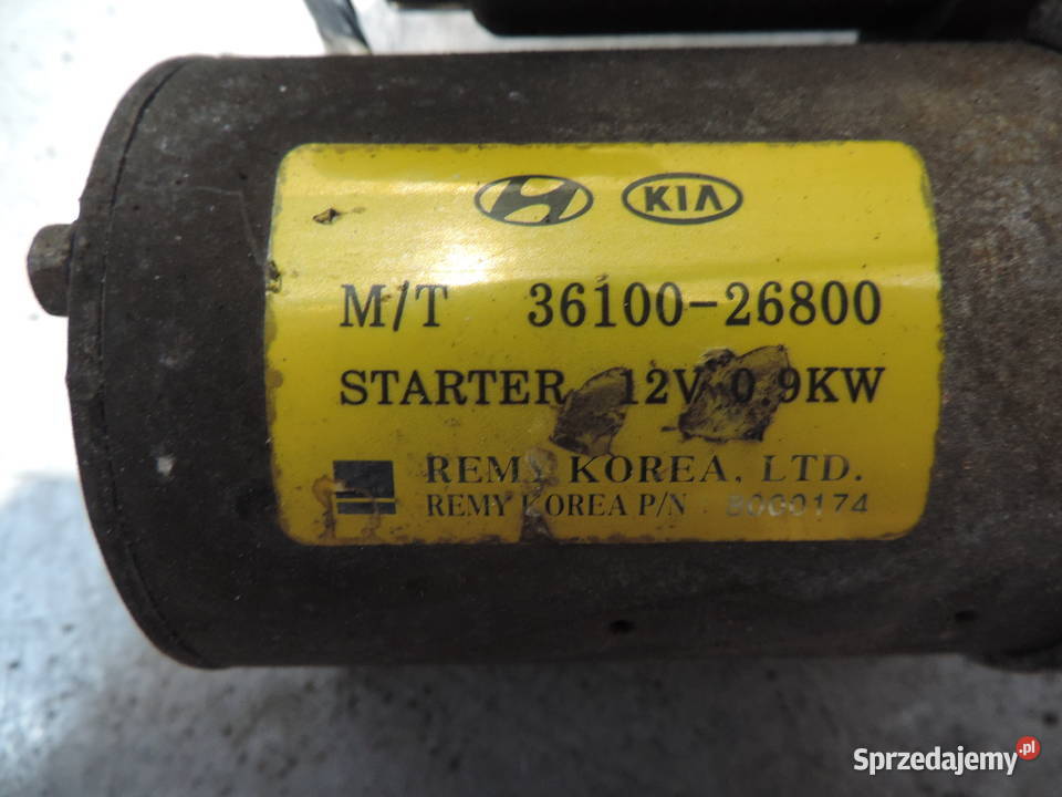 KIA RIO II 14 16V ROZRUSZNIK 3610026800 Układ elektryczny silnika małopolskie Nowy Sącz