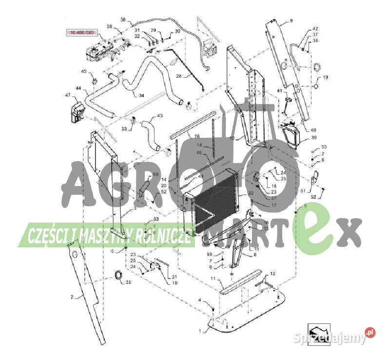 48155725 84262310 CHŁODNICA WODY CNH Wichrów