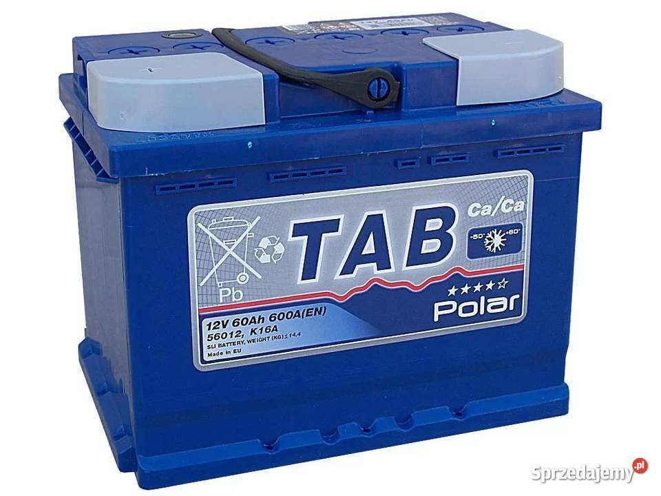 Akumulator TAB POLAR 60Ah600A LEWY PLUS