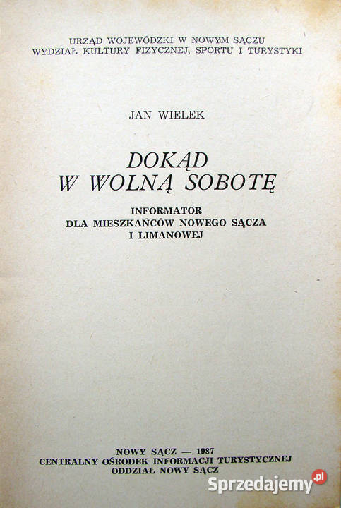 Informator mieszkańców Nowego Sącza i Limanowej małopolskie Limanowa sprzedam
