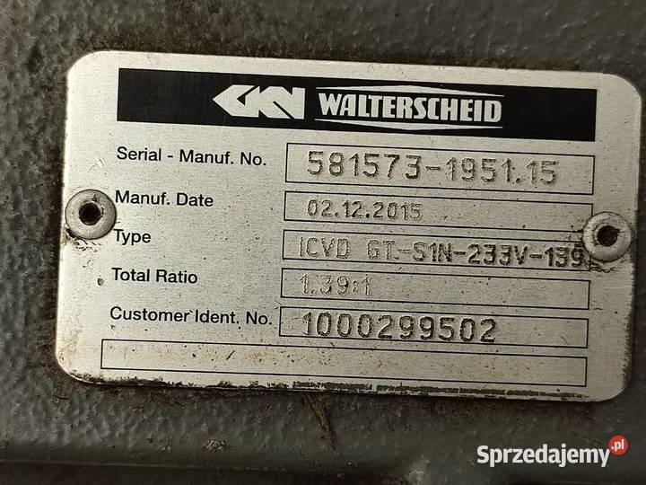 Skrzynia biegów SAUER BIBUS ICVDGTS1N233V139 Wilkowo