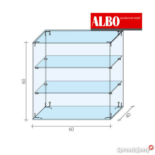 Gablota szklana nadstawka producent mebli meble Produkcja Olsztyn