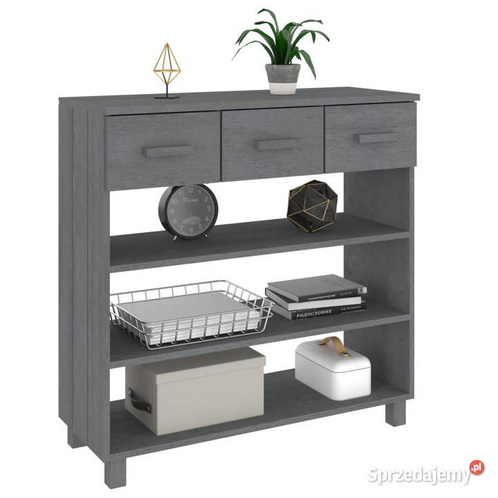 Stolik konsolowy HAMAR ciemnoszary 90x35x90 lita mazowieckie