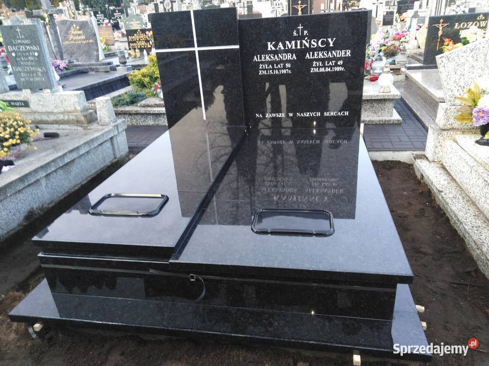 Nagrobki granitowe nowoczesne wzornictwo TANIO podlaskie