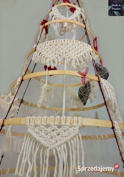 Choinka rozkładana w stylu boho dekoracje Warszawa