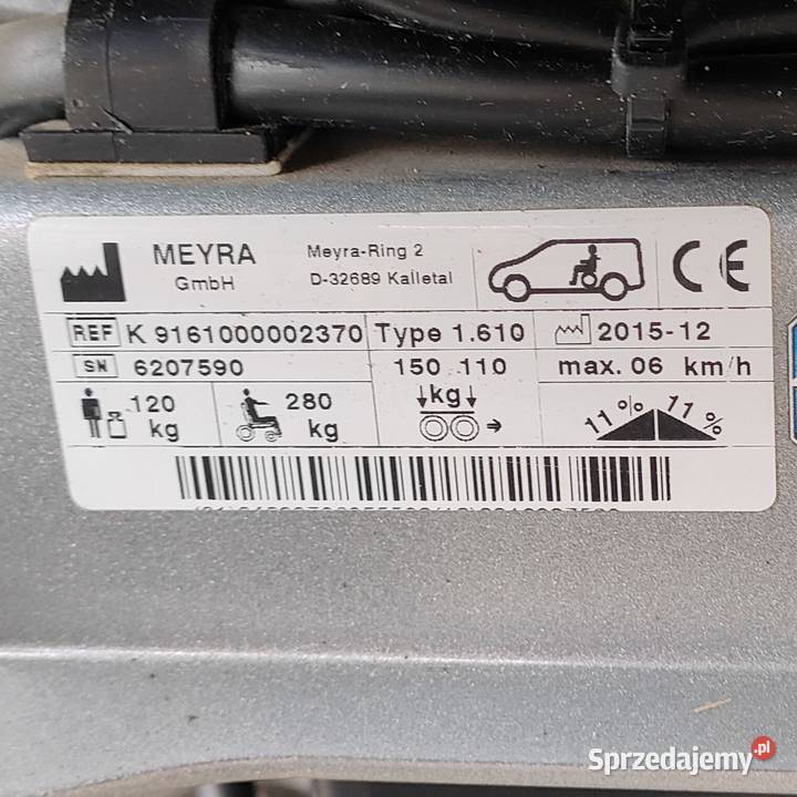 Wózek inwalidzki elektryczny Meyra Ichair MC 1 sprzedam