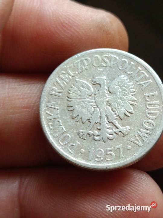 Sprzedam monete 50 groszy 1957 lekka skretka zaq Chełm