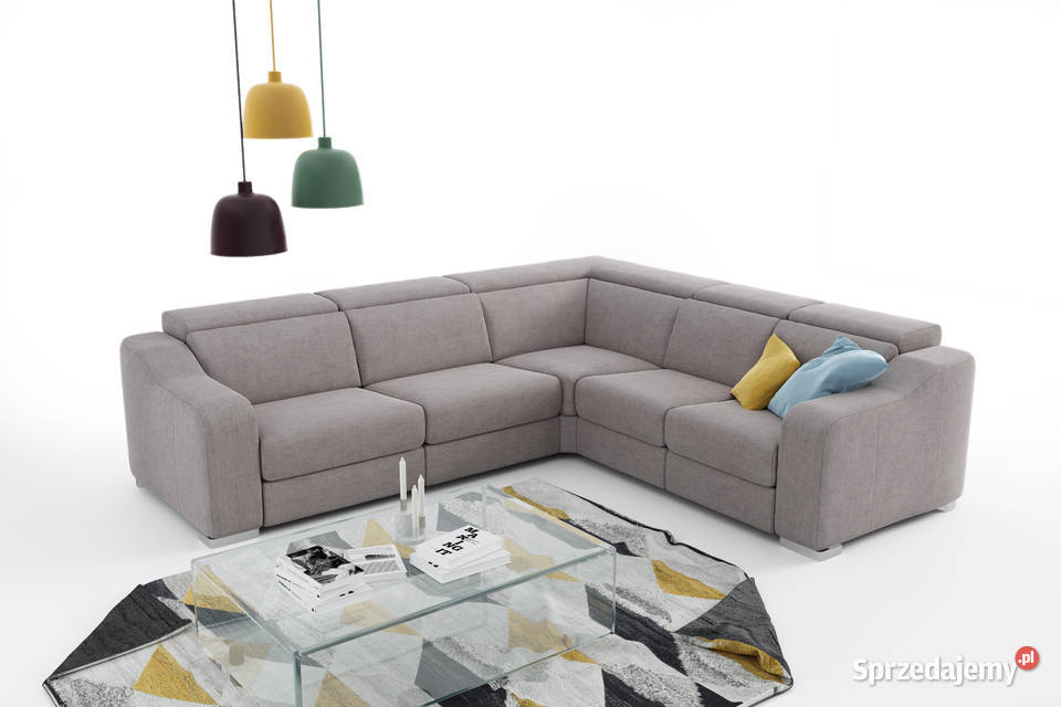 Narożnik z systemem Relax Tkanina Kobalt Wanat Gliwice sprzedam
