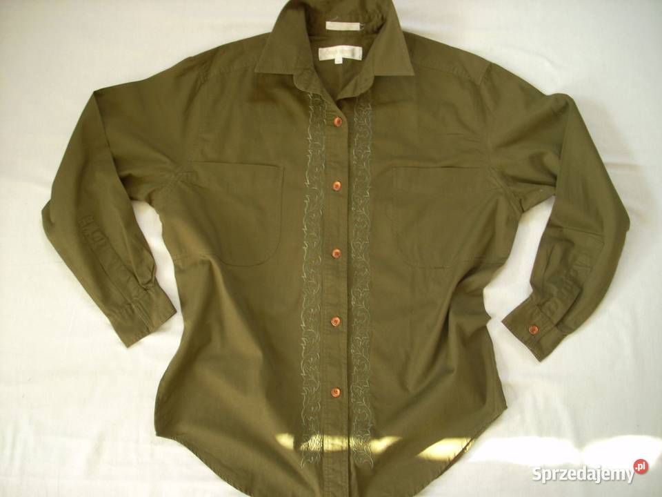 Koszula Zielona Bawełna Haft 36 38