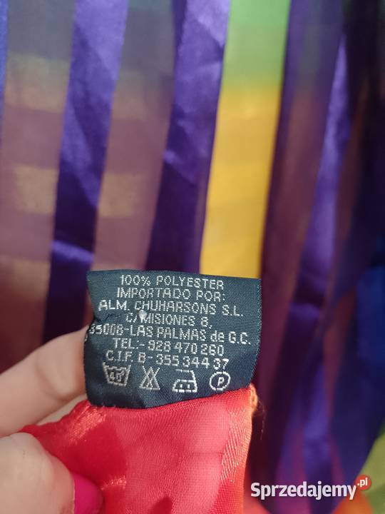 Hiszpańska duża chusta tęczowa z Madrytu szal małopolskie Kraków