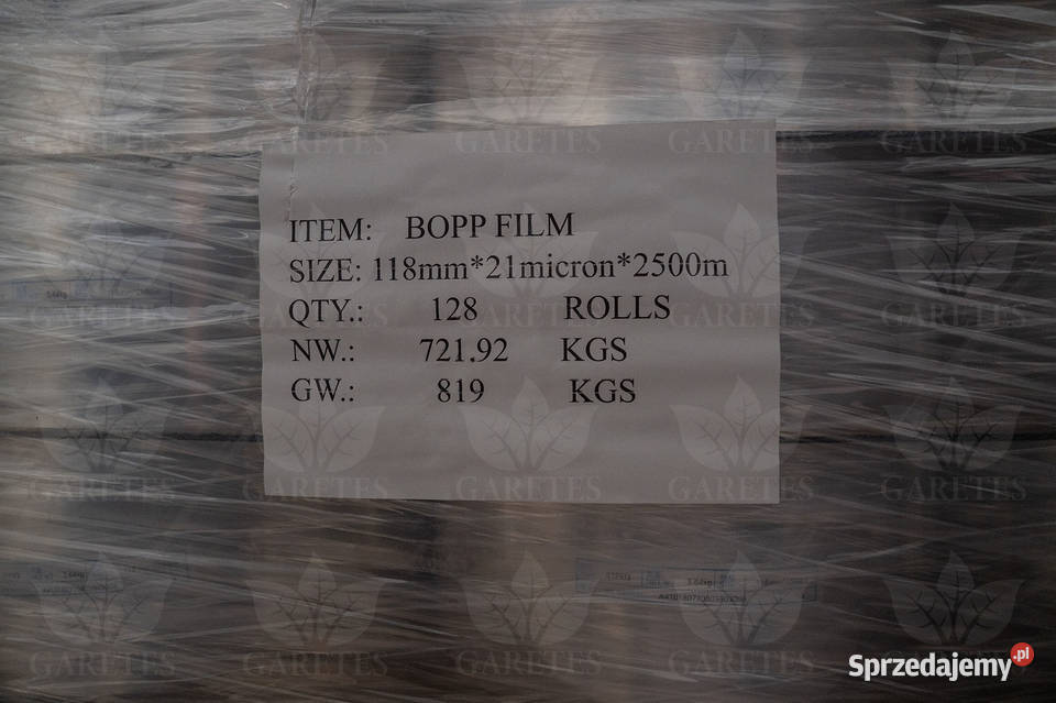 Folia celofanowa BOPP polipropylenowa mała