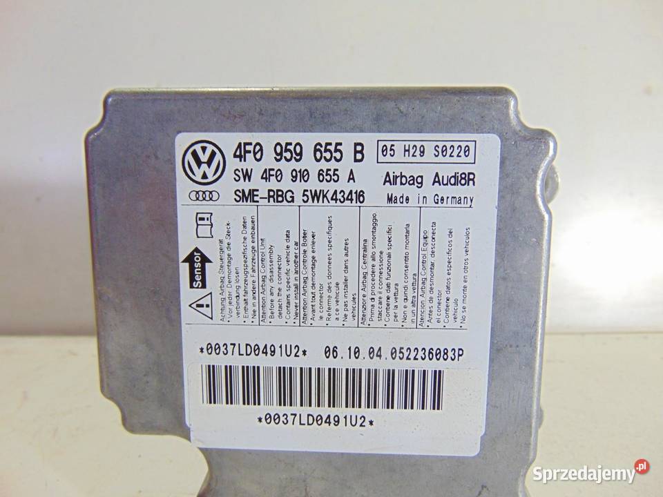 SENSOR AIR BAG AIRBAG A6 C6 4F0959655B Komputery wielkopolskie