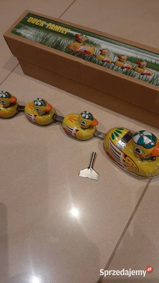Zabawka Metalowa Nakręcana Kaczuszki w Rzędzie Zabawki Nowa Sól