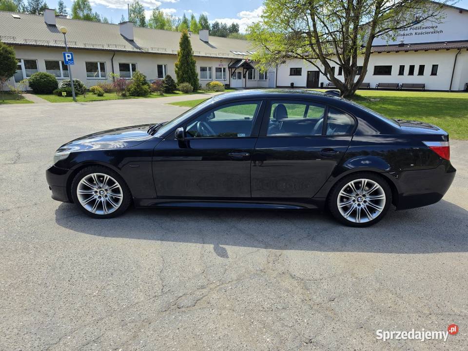 BMW E60 525i M54B25 2004 Mpakiet Shadowline elektryczne szyby Kaliska Kościerskie