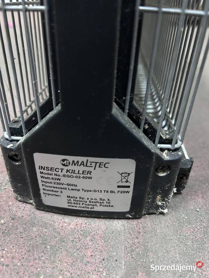 Lampa lampy UV maltec ego0260w wielkopolskie Śmigiel