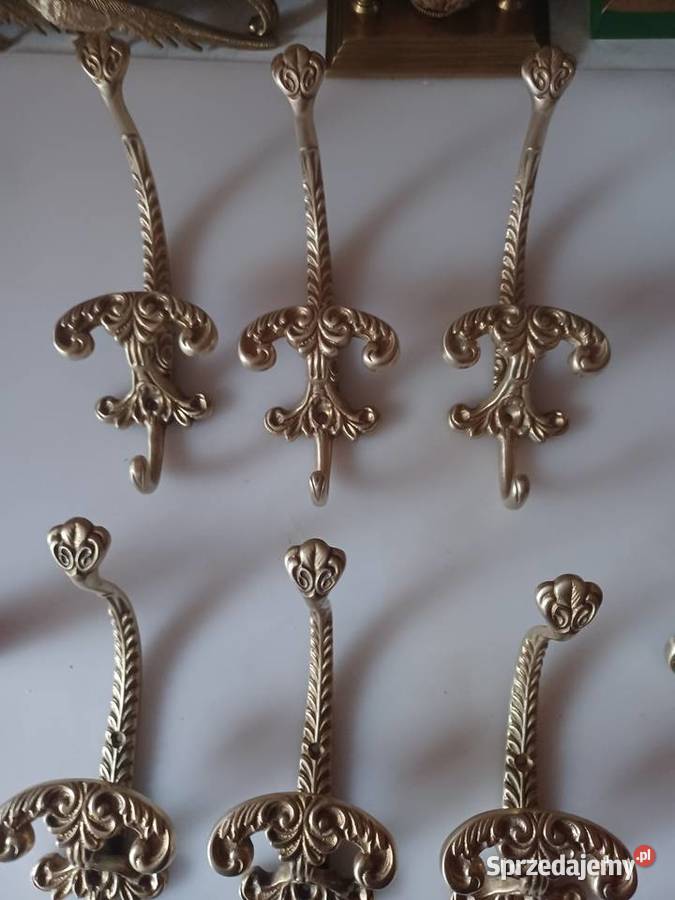 Masywny wieszak mosiężny Pozostałe Poznań