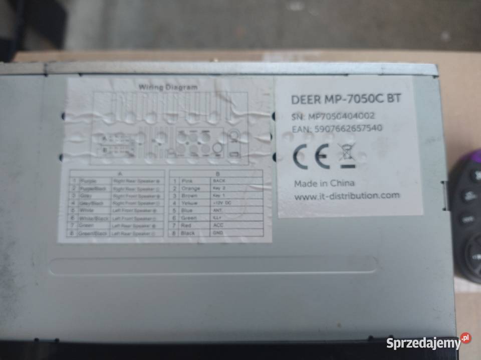 Radio Samochodowe 2 DIN Chińczyk DEER MP7050C BT małopolskie Skawina