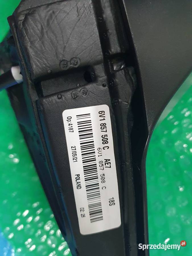 SPRZEDAM LUSTERKO PRAWE SKODA FABIA III Ślesin sprzedam